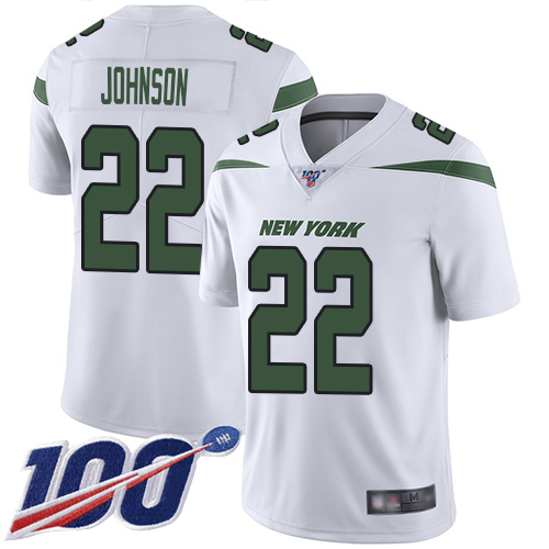 New York Jets Limited White Men Trumaine Johnson Road Jersey NFL Football 22 100th Season Vapor Untouchable